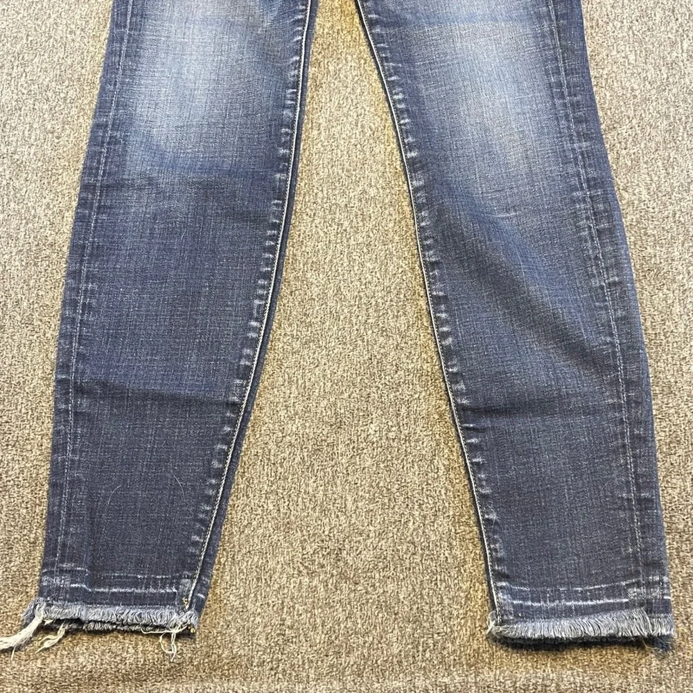 Good American Jeans Slim Fit‎ Frayed Hem Dark Wash Denim Mens Size